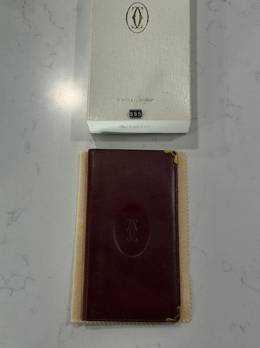 Cartier Check Book Wallet (VINTAGE)
